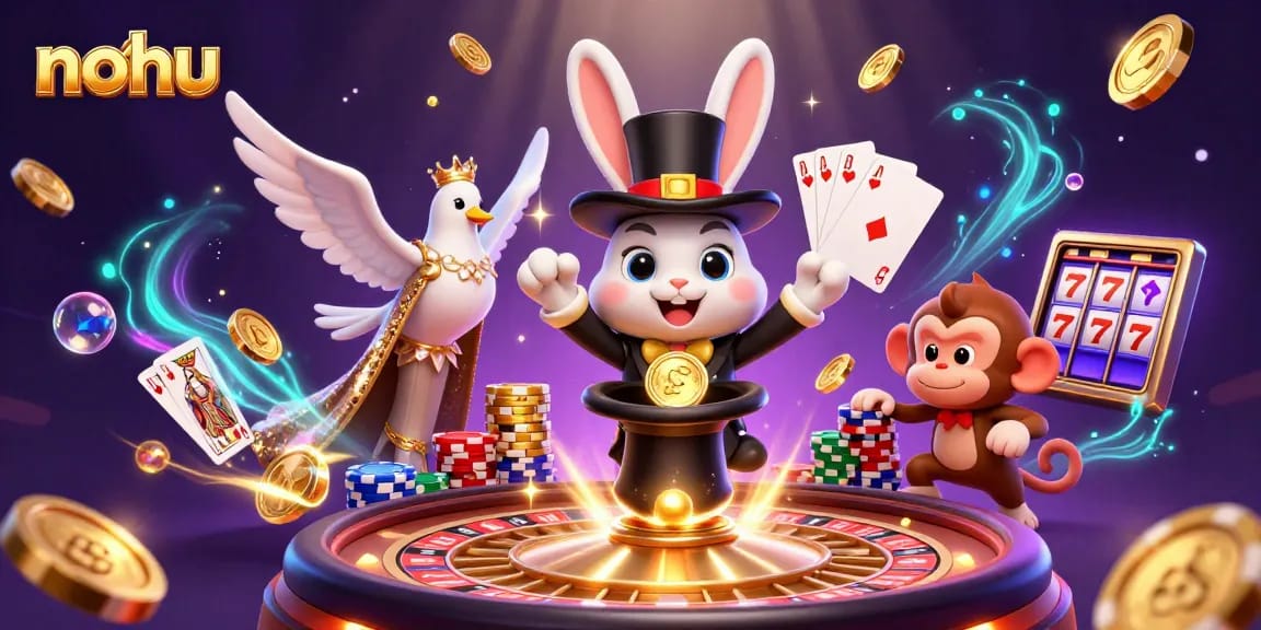 Experience nohu's thrilling casino magic with vibrant characters and dynamic game elements.