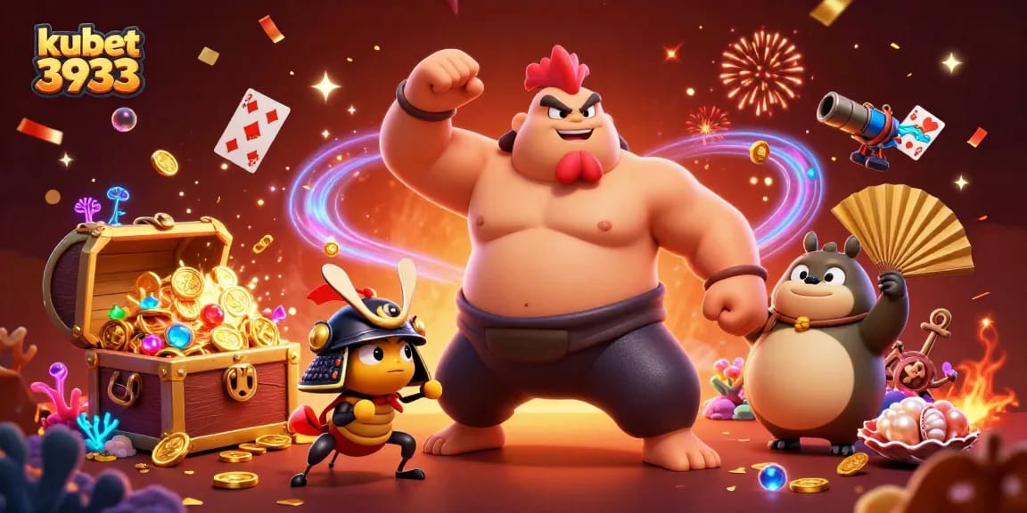 Experience thrilling gaming action with kubet 3933 featuring dynamic casino characters in an engaging digital casino setting.