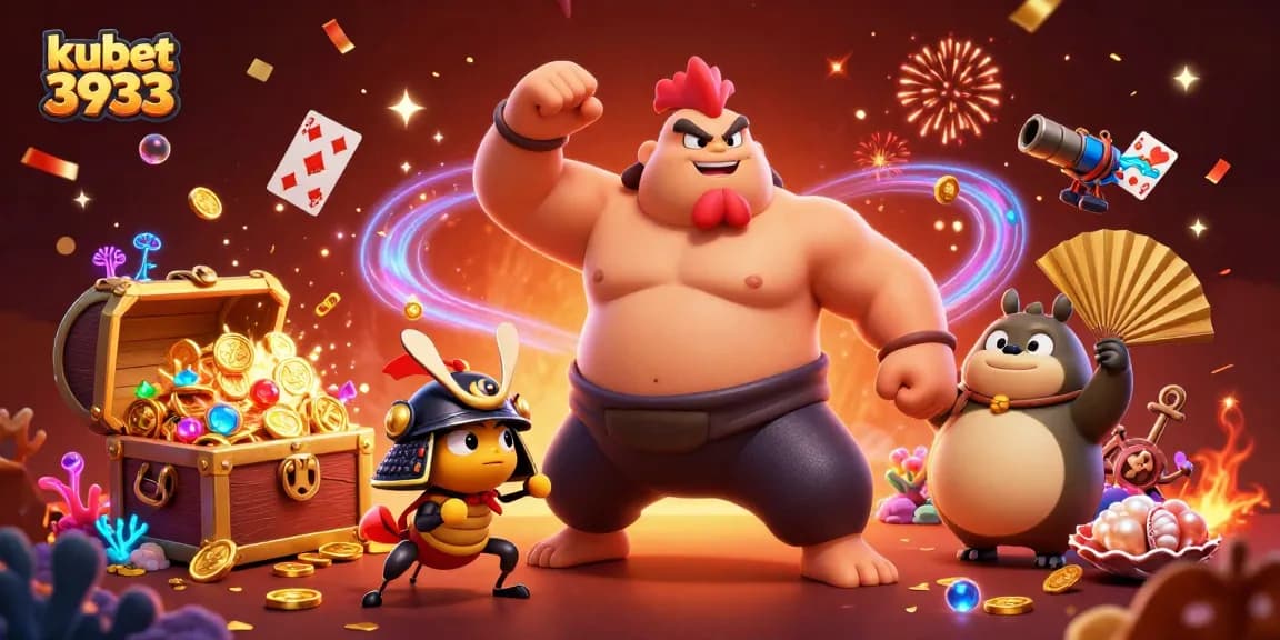 Experience thrilling gaming action with kubet 3933 featuring dynamic casino characters in an engaging digital casino setting.